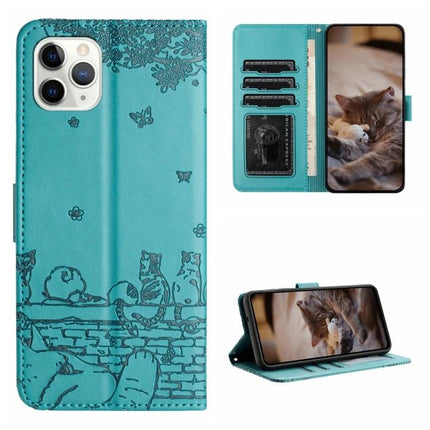 Phone Case For Everyday Protection You Can Take On-The-Go, Ideal For Daily Errands turquoise folio wallet case with card slots, kickstand and cat design
