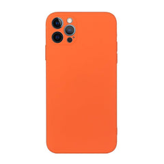 Coque de téléphone antichoc en TPU de couleur unie à bords droits