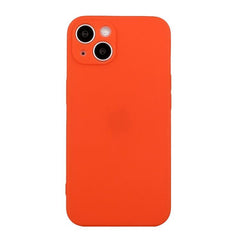 Coque de téléphone antichoc en TPU de couleur unie à bords droits