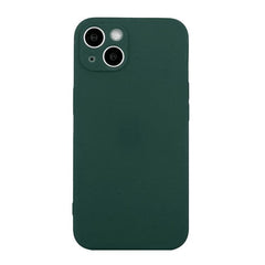 Coque de téléphone antichoc en TPU de couleur unie à bords droits