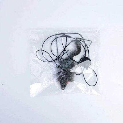 Hanging Cat Toy for Everyday Indoor Play and Fun — packaged hanging mouse toy with elastic cord for independent apartment cat play