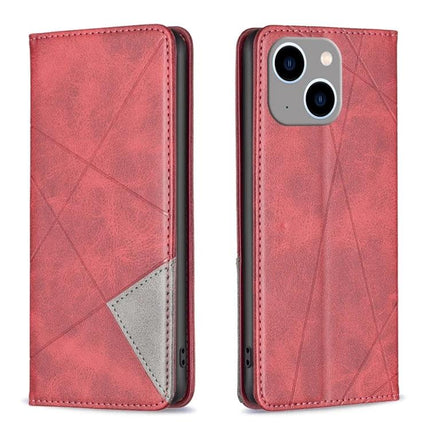 Practical Leather iPhone Case for Daily Protection During Commutes and On the Go - red PU leather folio with TPU inner frame, horizontal stand and card slot