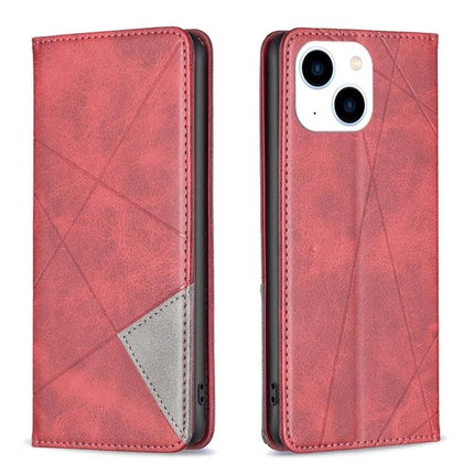 Practical Leather iPhone Case for Daily Protection During Commutes and On the Go - red PU leather wallet case with TPU frame and horizontal stand