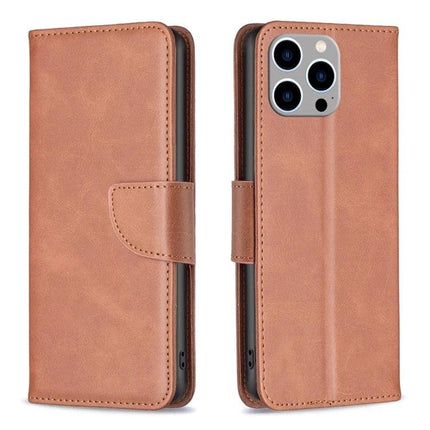 Daily Flip Leather Case For iPhone Everyday Protection in tan PU leather with card storage, TPU interior, magnetic closure and kickstand