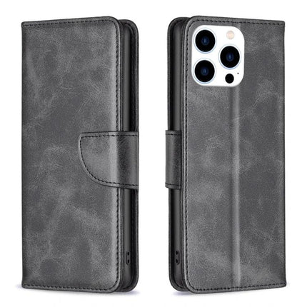 Daily Flip Leather Case For iPhone Everyday Protection in gray PU leather with card storage, TPU interior, secure grip and built-in stand