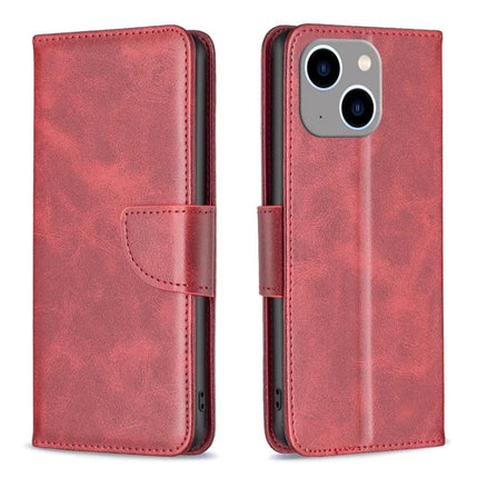 Daily Flip Leather Case For iPhone Everyday Protection in red PU leather with card storage, TPU interior, secure grip and built-in stand