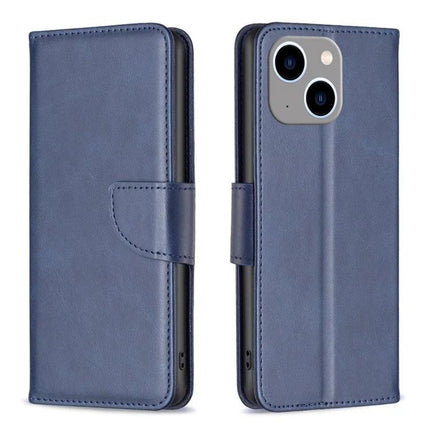 Daily Flip Leather Case For iPhone Everyday Protection in navy blue PU leather with card storage, TPU interior, secure grip and built-in stand