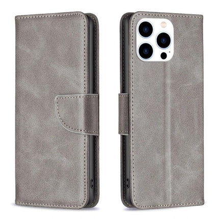 Leather Phone Case With Card Slot For Daily Protection - grey PU leather wallet case with card slots, lanyard and TPU core for everyday use