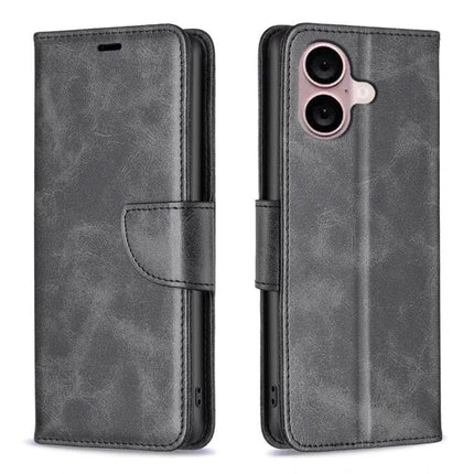 Leather Phone Case With Card Slot For Daily Protection - gray PU leather wallet case with card slots, lanyard and TPU core for everyday protection