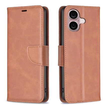 Leather Phone Case With Card Slot For Daily Protection in brown PU leather with TPU core, card slots, wallet compartment and lanyard for everyday use