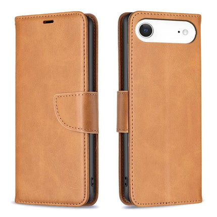 Leather Flip Case for Daily Phone Protection tan PU leather wallet case with card slots and magnetic closure