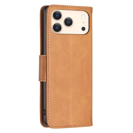 Leather Flip Case for Daily Phone Protection in brown PU leather with TPU core, card slots and wallet-style cover for commuting and hands-free use