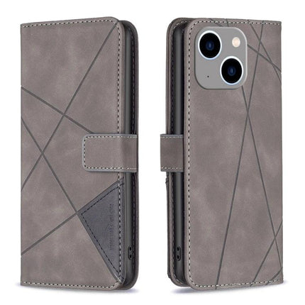 Leather Phone Case for Everyday Protection and Convenience in gray PU leather with card slots, photo frame and built-in stand