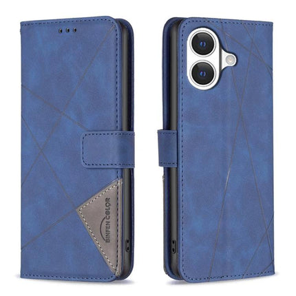 Everyday Leather Phone Case, PU Leather blue wallet-style folio with magnetic strap, TPU core, camera cutout, and hands-free holder