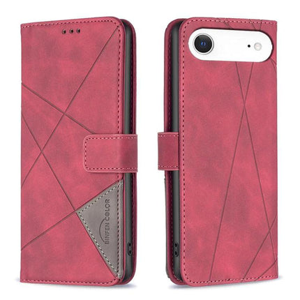 Everyday Leather Phone Case, PU Leather in rose red PU leather wallet case with TPU core, card holder and landscape stand