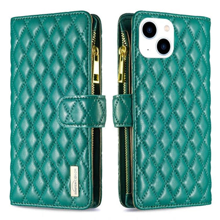 Essential Flip Wallet Phone Case for Everyday Essentials and Protection - teal quilted PU leather wallet case with zipper card slots and camera cutout