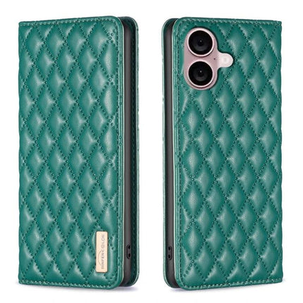 Leather Flip Case For iPhone Everyday Protection - teal quilted PU leather flip case with built-in stand and precise cutouts