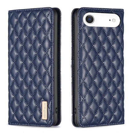 Flip Leather Case For iPhone With Stand For Everyday Use Slim Secure Protection Easy To Grasp - navy quilted flip cover with stand