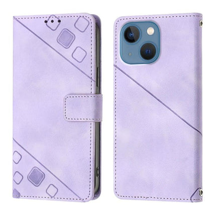 Leather Phone Case With Card Holder For Everyday On The Go - embossed lavender wallet case with card slots and cash compartment