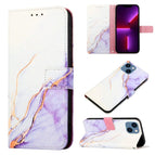 For iPhone 15 Plus / White Purple
