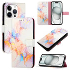 For iPhone 16 Pro / Galaxy Marble White