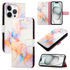 For iPhone 16 Pro / Galaxy Marble White