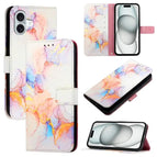 For iPhone 16 Plus / Galaxy Marble White