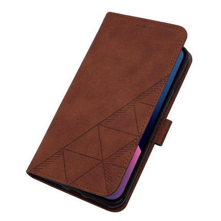 Crossbody Phone Case for Daily Outings Hands Free Carry With Lanyard and Secure Access brown PU TPU wallet-style phone case with card slots