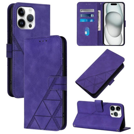 Leather Flip Phone Case for Everyday Carry with Card Storage and Gentle Protection - purple wallet folio with lanyard, card slots, and kickstand