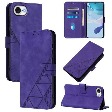 Phone Case With Crossbody Strap For Everyday Hands-Free Use - purple PU wallet case with card slots, magnetic flap, and kickstand