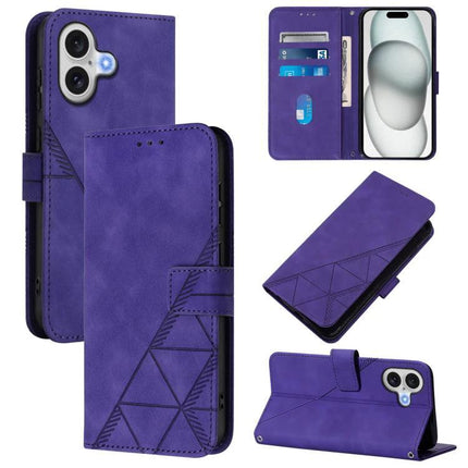 Phone Case With Crossbody Strap For Everyday Hands-Free Use purple folio wallet case with card slots and kickstand