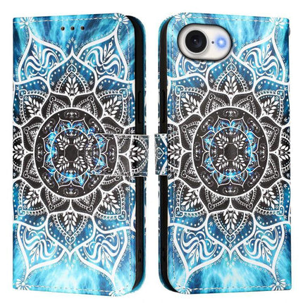 Leather Phone Case For Everyday Use With Easy Access To Features And Daily Protection - blue mandala wallet case with built-in stand