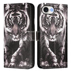 For iPhone 17e / 16e / Black And White Tiger