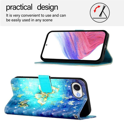 Leather Phone Case for Everyday Protection with teal floral wallet flip, PU leather, TPU interior, card slots and stand for commuting