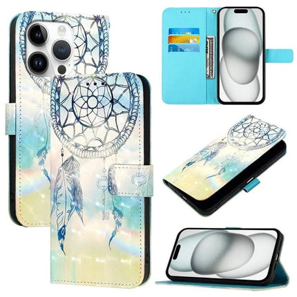 PU Leather iPhone Case for Everyday Protection on the Go - dreamcatcher wallet case with card slots and hands-free stand
