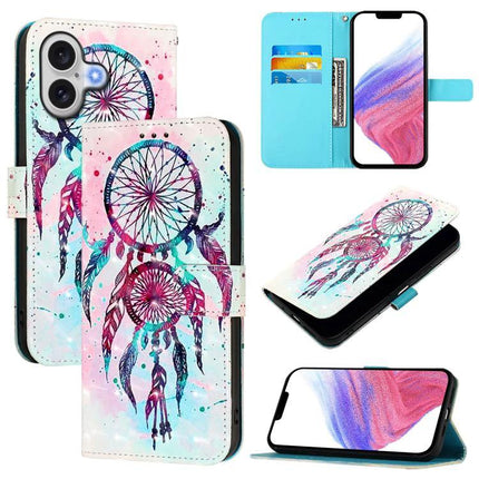 Leather Flip Phone Case For iPhone With Card Slot For Everyday Protection And Quick Access - dreamcatcher PU leather wallet case