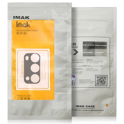 IMAK Realme Camera Lens Protective Film For Daily Protection In Pockets And Bags clear black static-cling camera lens protector on packaging