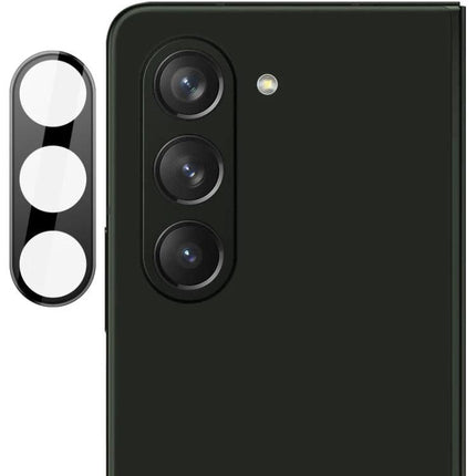 Imak High Definition Black Glass Lens Film For Foldable Phone Protects Camera Daily on Samsung Galaxy Z Fold5 5G showing two-layer acrylic and glass lens cover