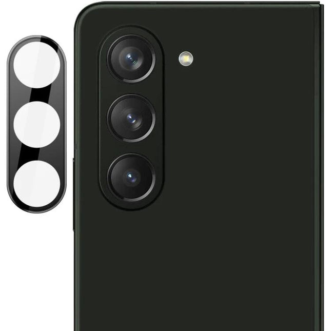 Imak High Definition Black Glass Lens Film For Foldable Phone Protects Camera Daily installed on triple camera Fold5 for scratch protection and clarity
