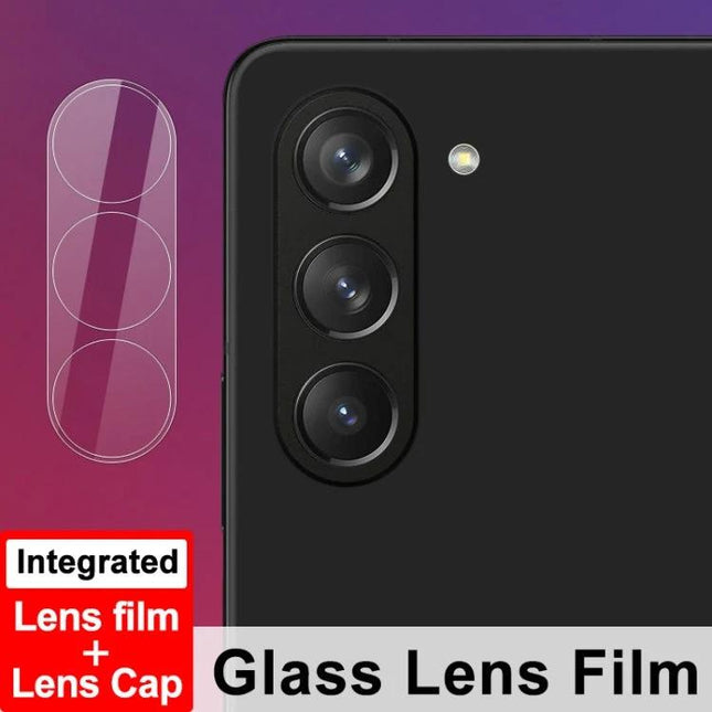 Imak Tempered Glass Camera Lens Protector For Samsung Galaxy Fold Series Scratch Resistant Shield For Daily Use - clear 0.33mm lens film for Z Fold5 Flip5