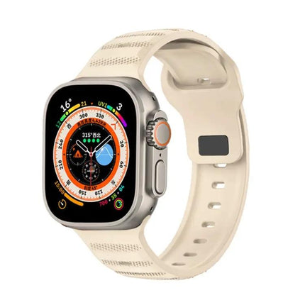 Dot Texture Fluororubber Watch Band For Apple Watch
