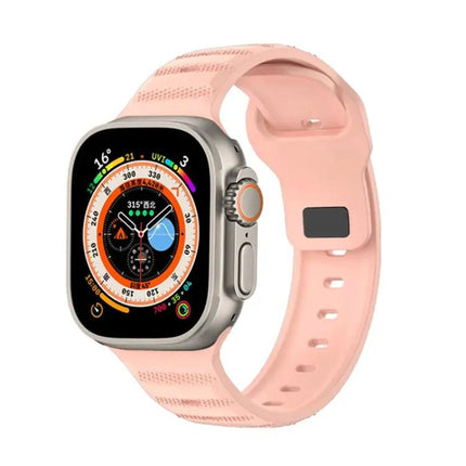 Dot Texture Fluororubber Watch Band For Apple Watch