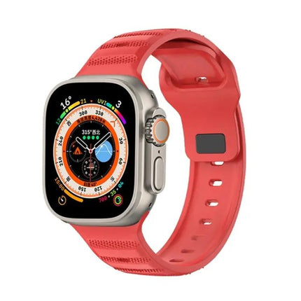 Dot Texture Fluororubber Watch Band Fits Apple Watch 40/45/49