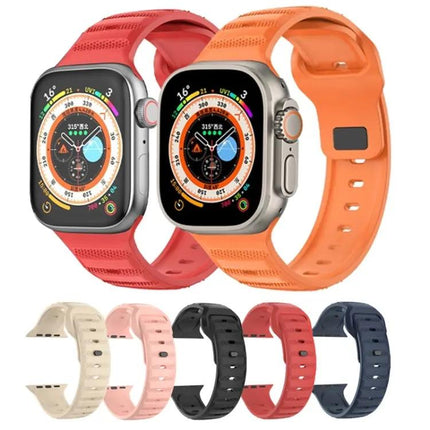Dot Texture Fluororubber Apple Watch Band 41/44/45mm