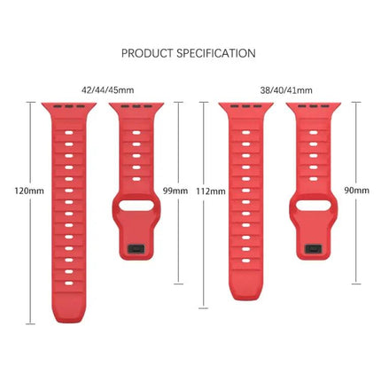 Dot Texture Fluororubber Watch Band For Apple Watch