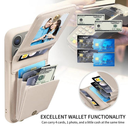 Crossbody Wallet Phone Case for Everyday Carry with card slots, cash pocket, built-in stand and adjustable lanyard
