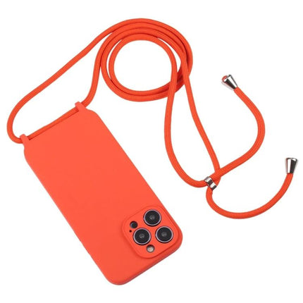 Adjustable Crossbody Phone Case For Hands-Free Daily Use slim orange silicone phone case with adjustable nylon strap for shopping walking and exercise