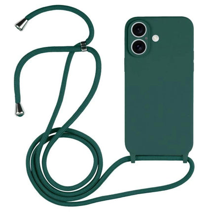 Crossbody Phone Case With Lanyard For Everyday Outings green slim silicone phone case with adjustable lanyard for hands-free carry