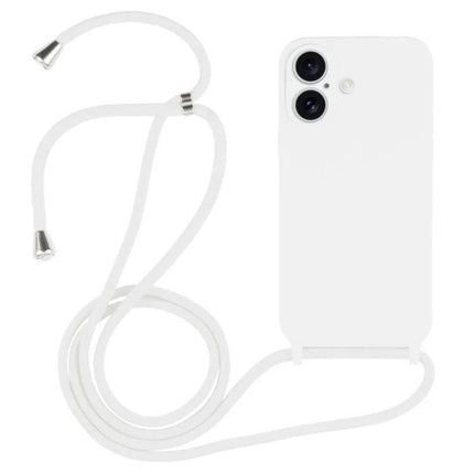Crossbody Phone Case With Lanyard For Everyday Outings - slim white silicone crossbody phone case with adjustable lanyard for hands-free use
