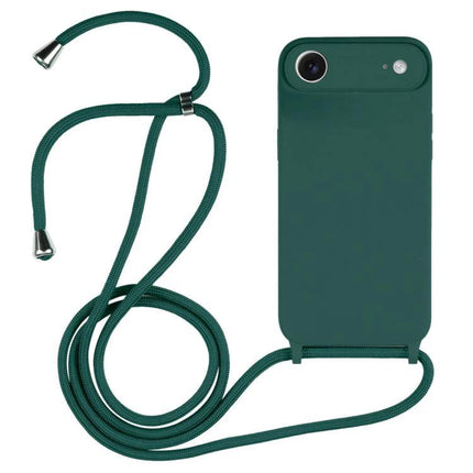 Crossbody Phone Case With Lanyard For Everyday Outings - slim green silicone phone case with adjustable lanyard for hands-free carry